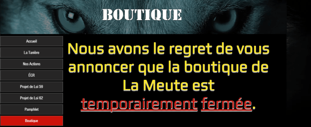 z1 la boutique fermée