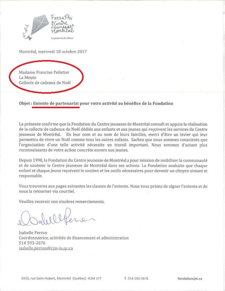 L'entente officielle Francine Pelletier