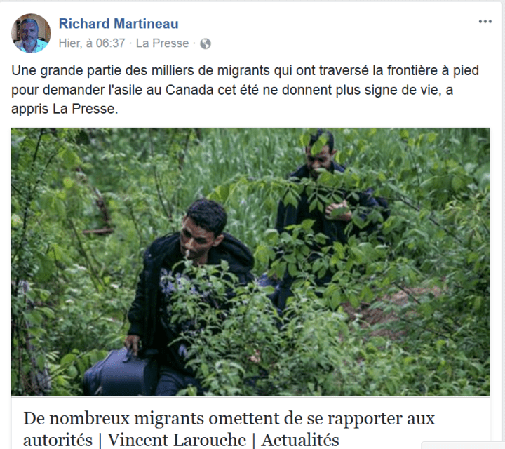 z4 Martineau déforme les infos