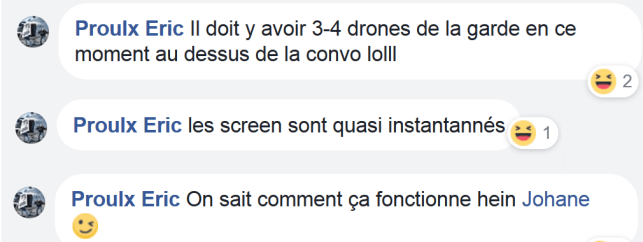 z5 drones de la Garde qui font des screenshots