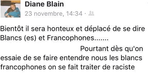 diane blain blancs francophones 2016